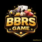 BBRS Game logo with a black gaming background.